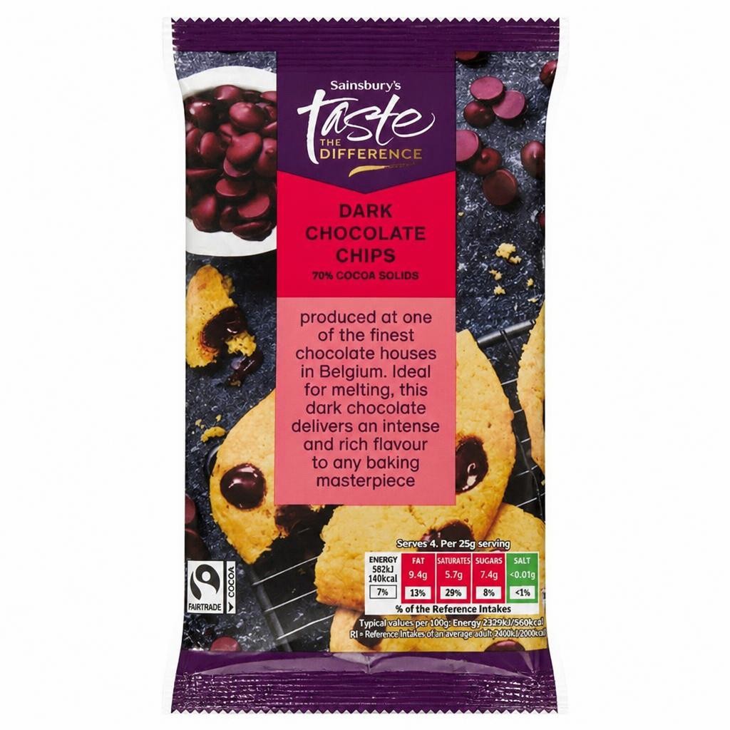 Sainsbury's 100g Dark Chocolate Chips