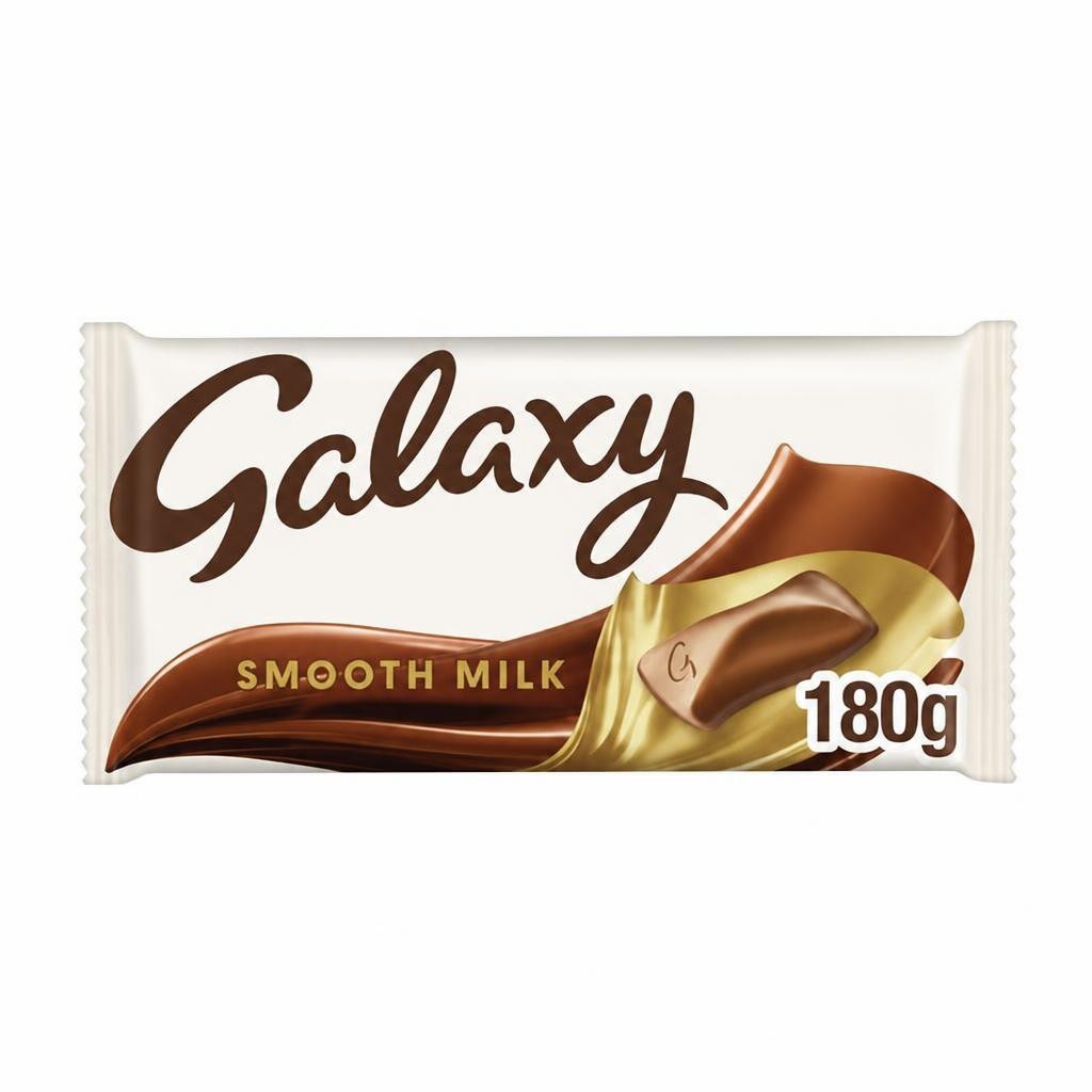 Galaxy Smooth Milk Chocolate Block Bar Vegetarian 180g