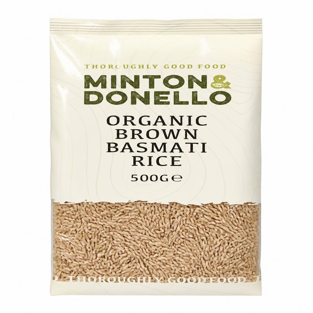 Minton & Donello Organic Brown Basmati Rice 6 x 500g