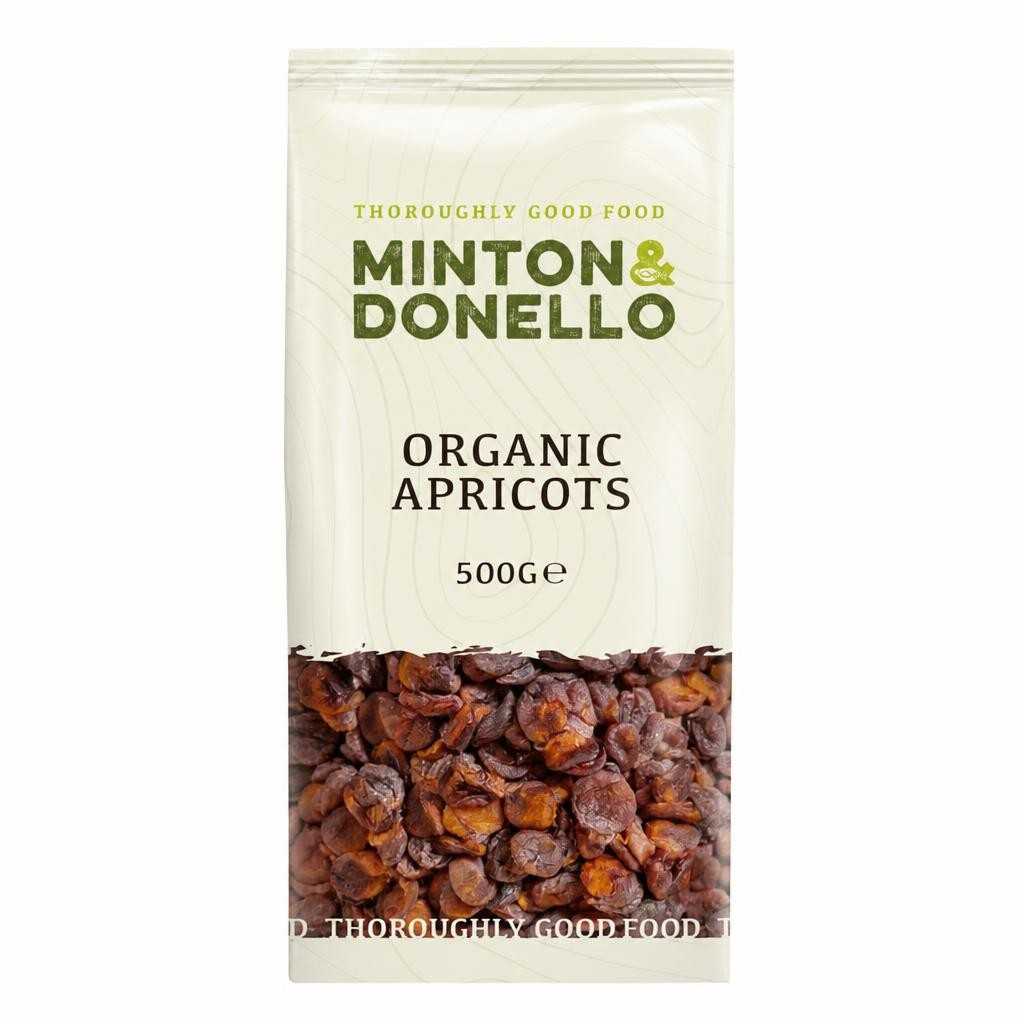 Minton & Donello Organic Apricots 6 x 500g