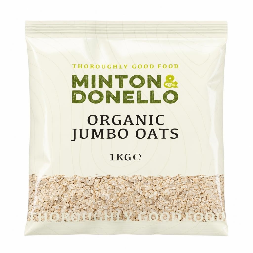 Minton & Donello Organic Jumbo Oat Flakes 6 x 1Kg