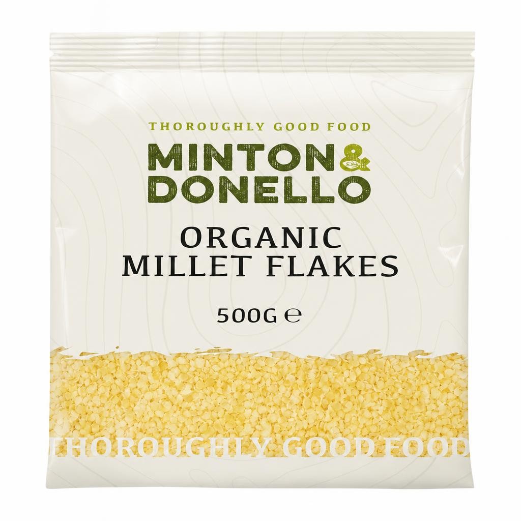 Minton & Donello Organic Millet Flakes 6 x 500g