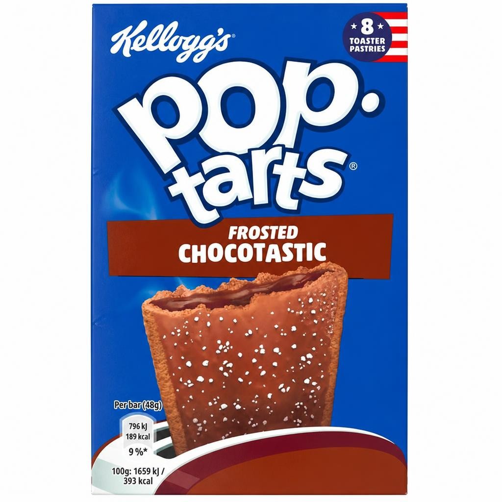 Kellogg's Pop Tarts Choctastic Breakfast Pastry Snack 8x48g