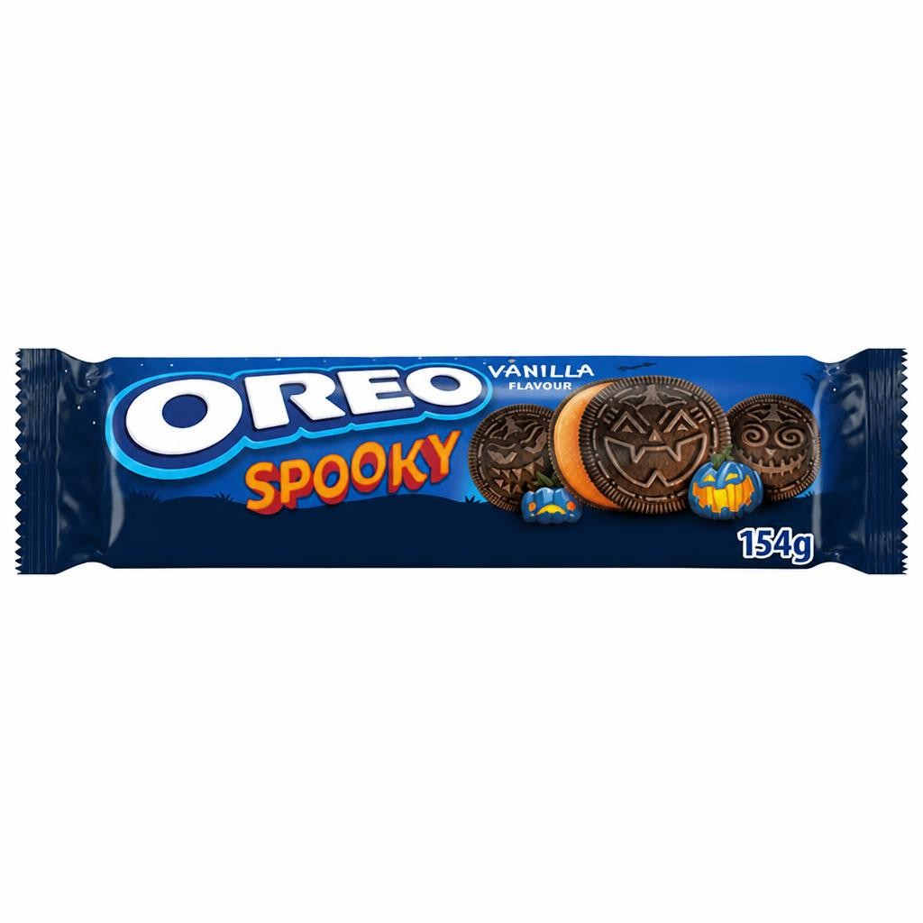 Oreo Spooky 154g Cocoa Vanilla Filling Sandwich Cookies