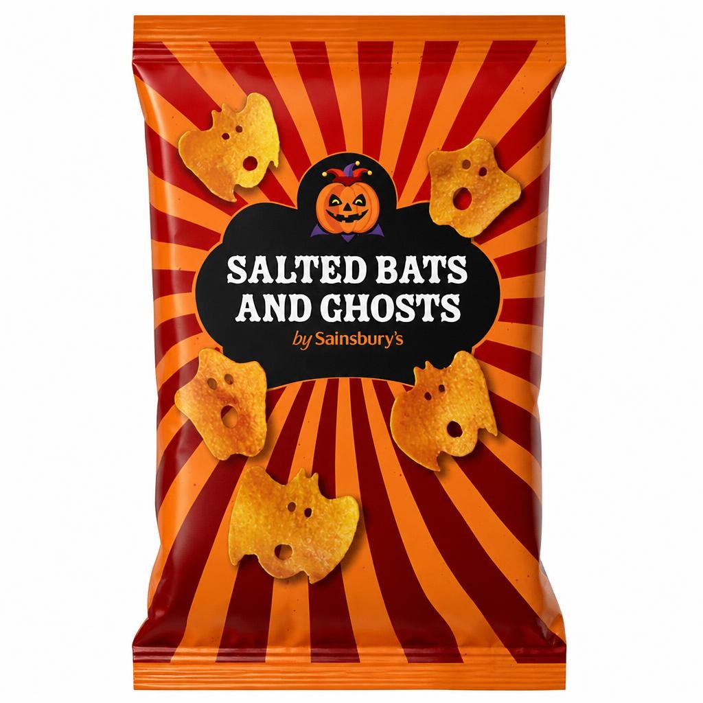 Sainsbury's 100g Salted Bats & Ghosts Snacks