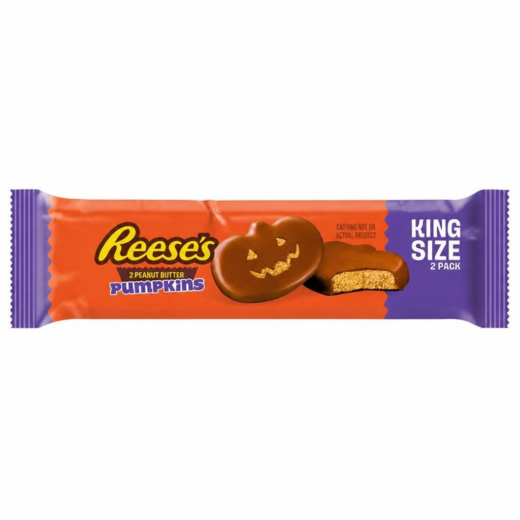Reese's 2 x Kingsize Peanut Butter & Milk Chocolate Flavoured Pumpkins 68g