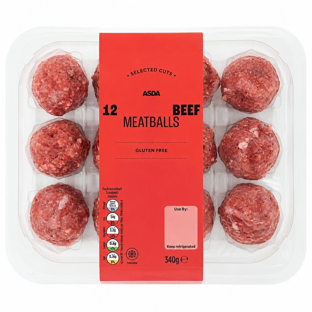 ASDA 12 Scotch Beef Meatballs 340g