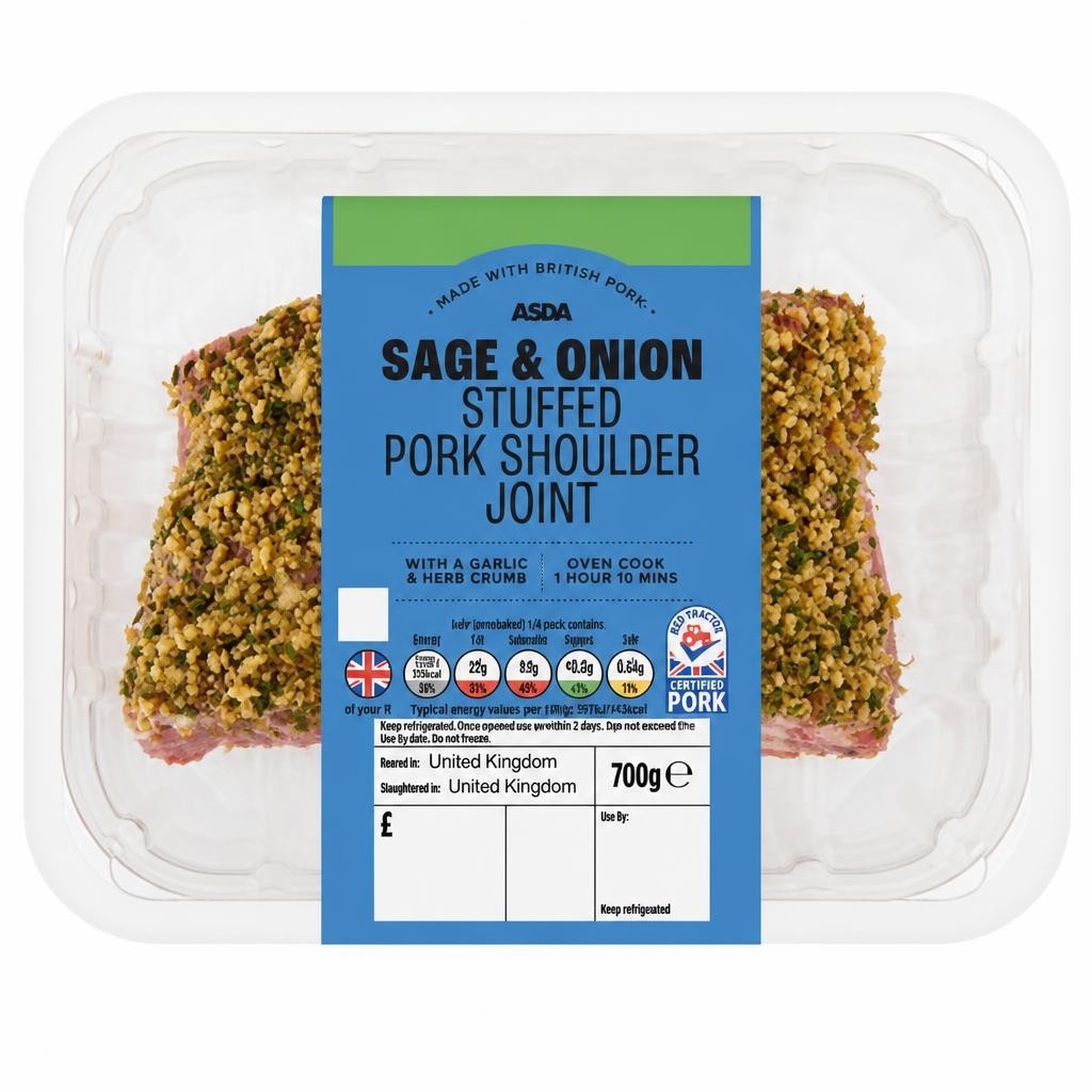 ASDA Sage & Onion Stuffed Pork Shoulder Joint 700g