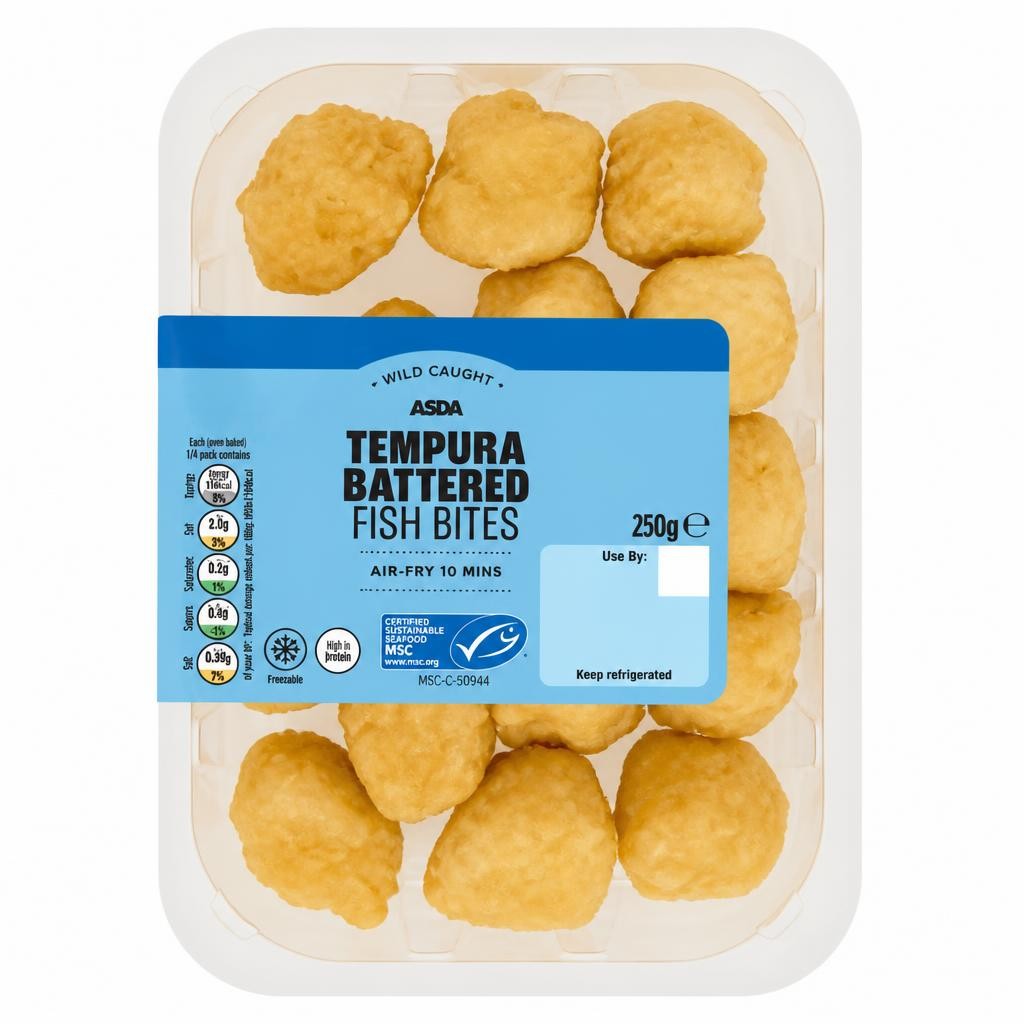 ASDA Tempura Battered Fish Bites 250g