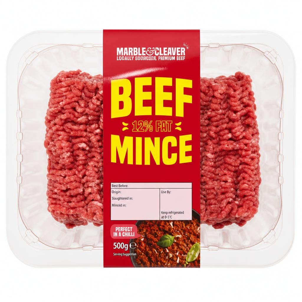 Marble & Cleaver Beef Mince 500g