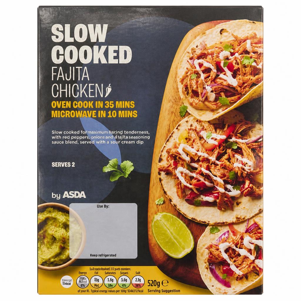 ASDA Slow Cooked Fajita Chicken 520g