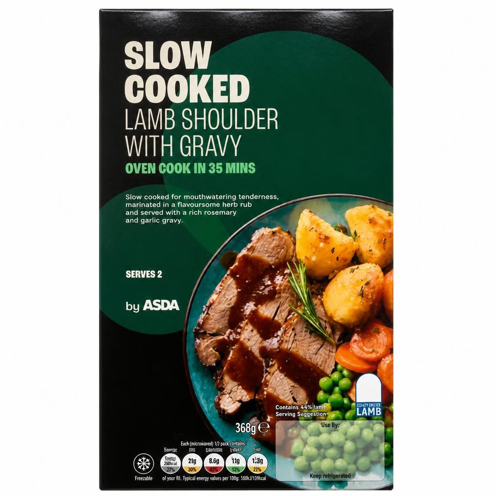 ASDA Slow Cooked Lamb Shoulder with Gravy 368g