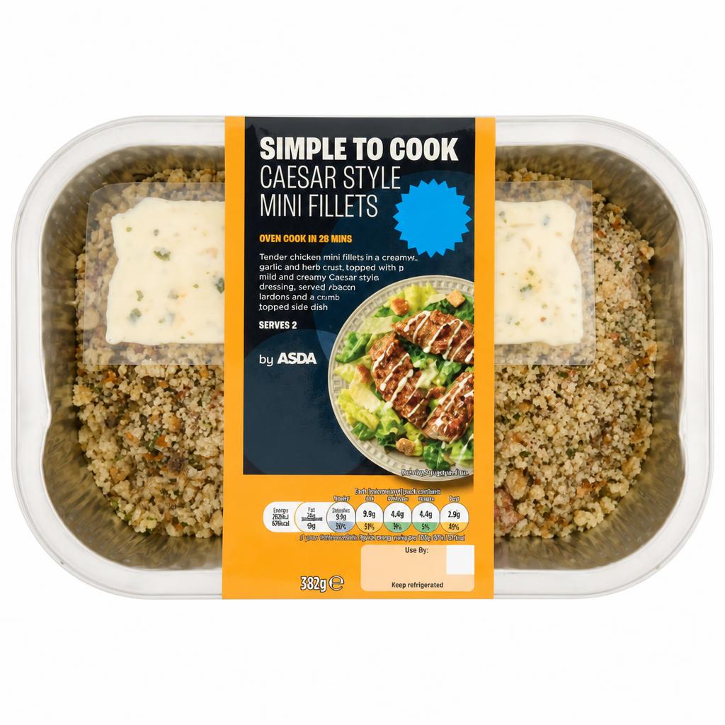 ASDA Simple to Cook Caesar Style Mini Fillets 328g