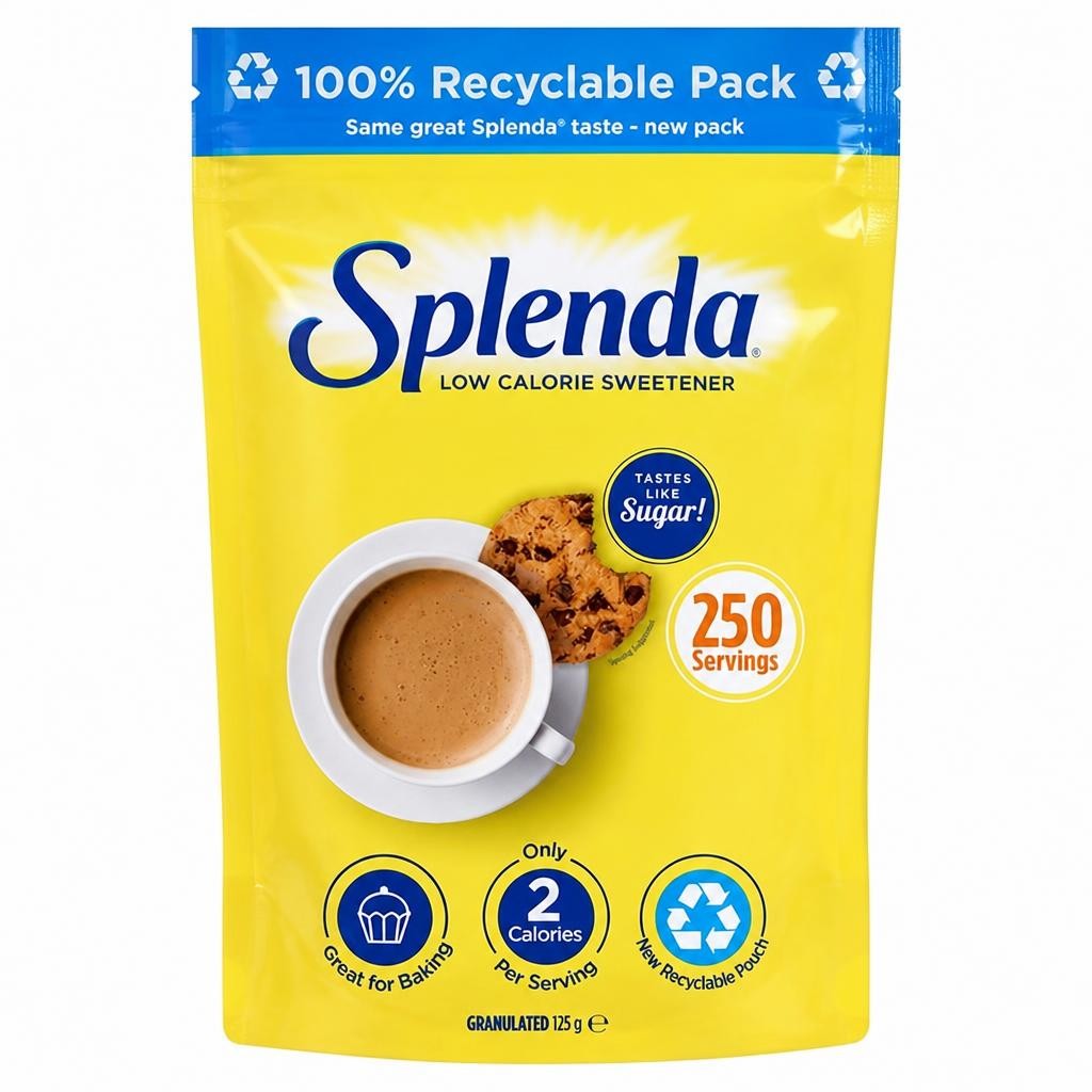 Splenda Granulated Low Calorie Sweetener Canister 125g