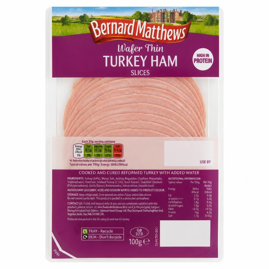 Bernard Matthews Wafer Thin Turkey Ham Slices 90g