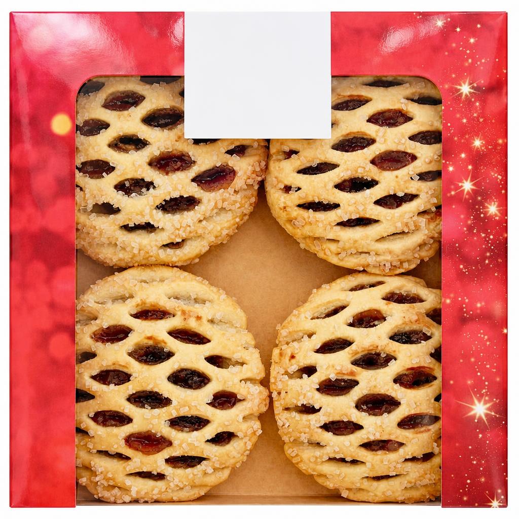 Tesco Lattice Top Puff Pastry Mince Pies 4 Pack