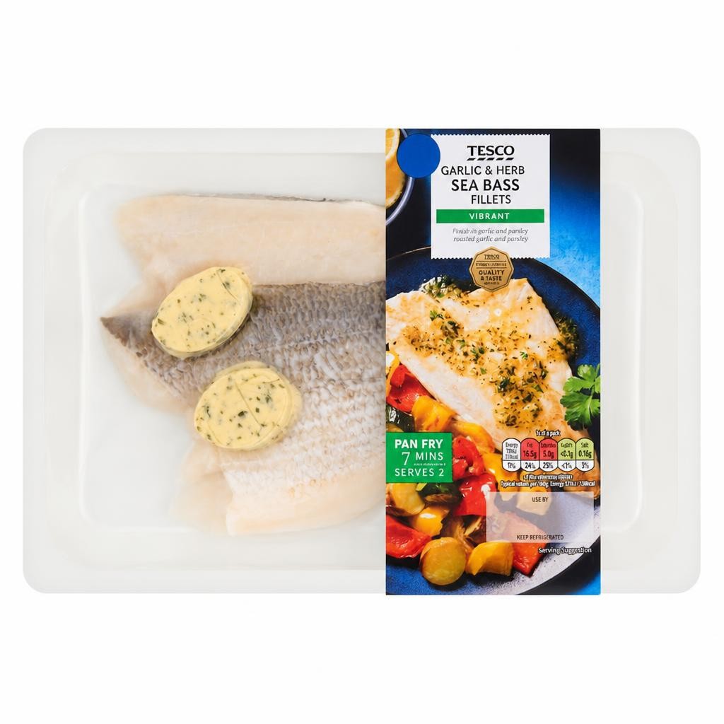 Tesco Garlic & Parsley Sea Bream Fillets 200g