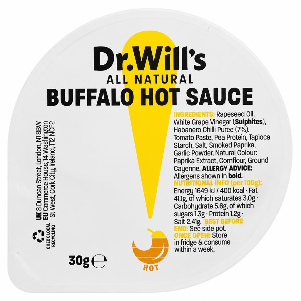 Dr. Will's Buffalo Hot Sauce 30g