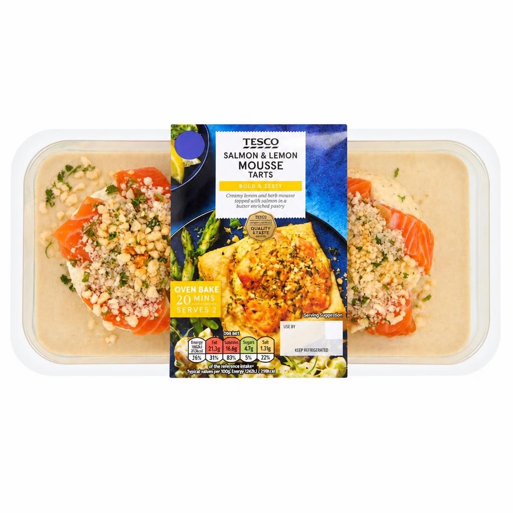 Tesco Salmon and Lemon Mousse Tarts 340g