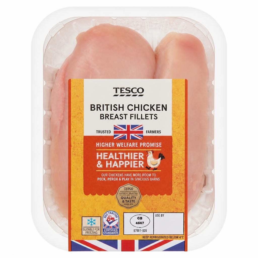 Tesco British Chicken Breast Fillets 350g