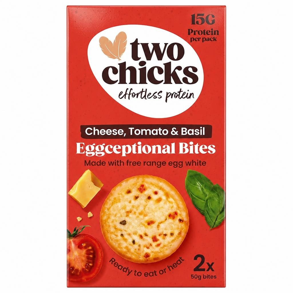 Two Chicks Cheese, Tomato & Basil Eggceptional Egg Bites 2x50g