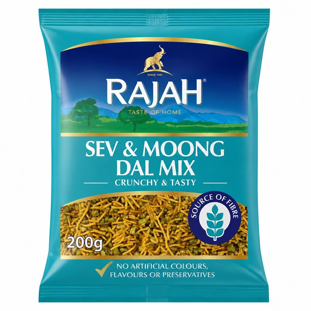 Rajah 200g Sev & Moong Dal Mix Indian Snacks