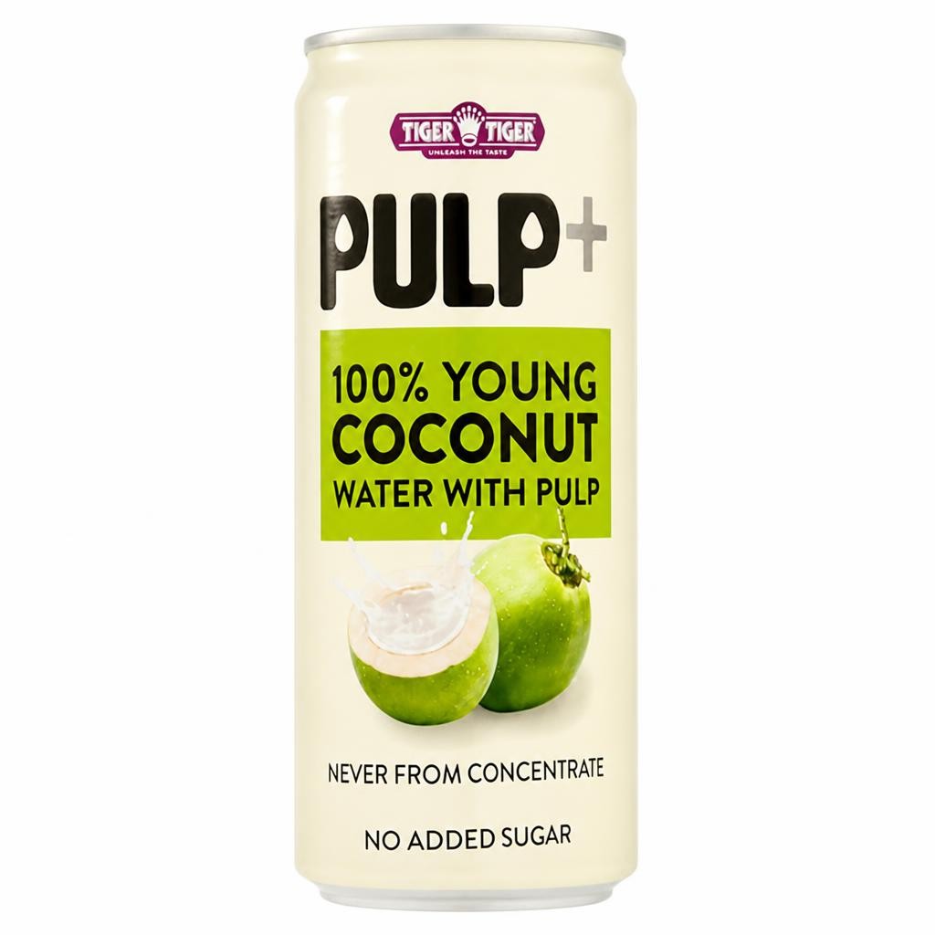 Tiger Tiger 320ml with Pulp 100% Young Coconut Water