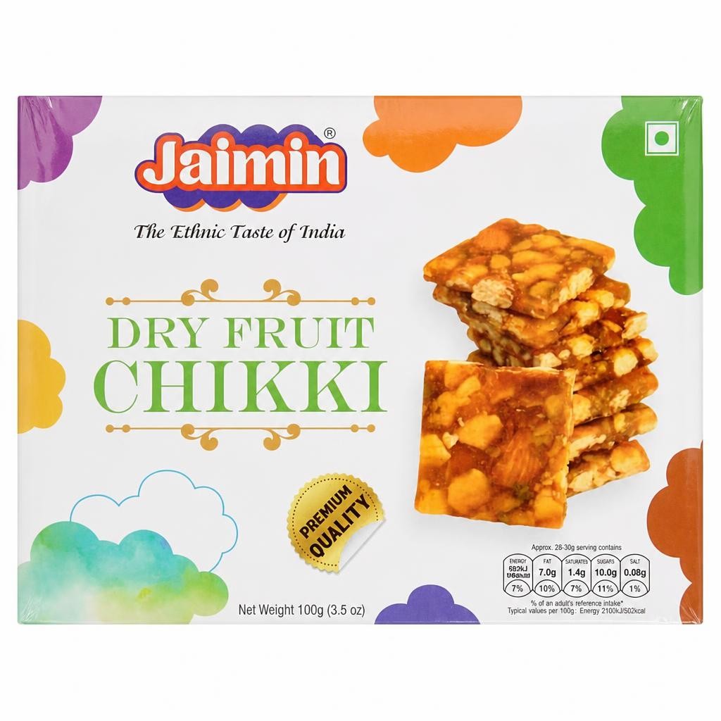 Jaimin 100g Dry Fruit Chikki