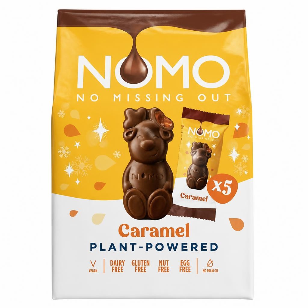NOMO 5 x 10.6g Caramel Multipack Chocolate Bar