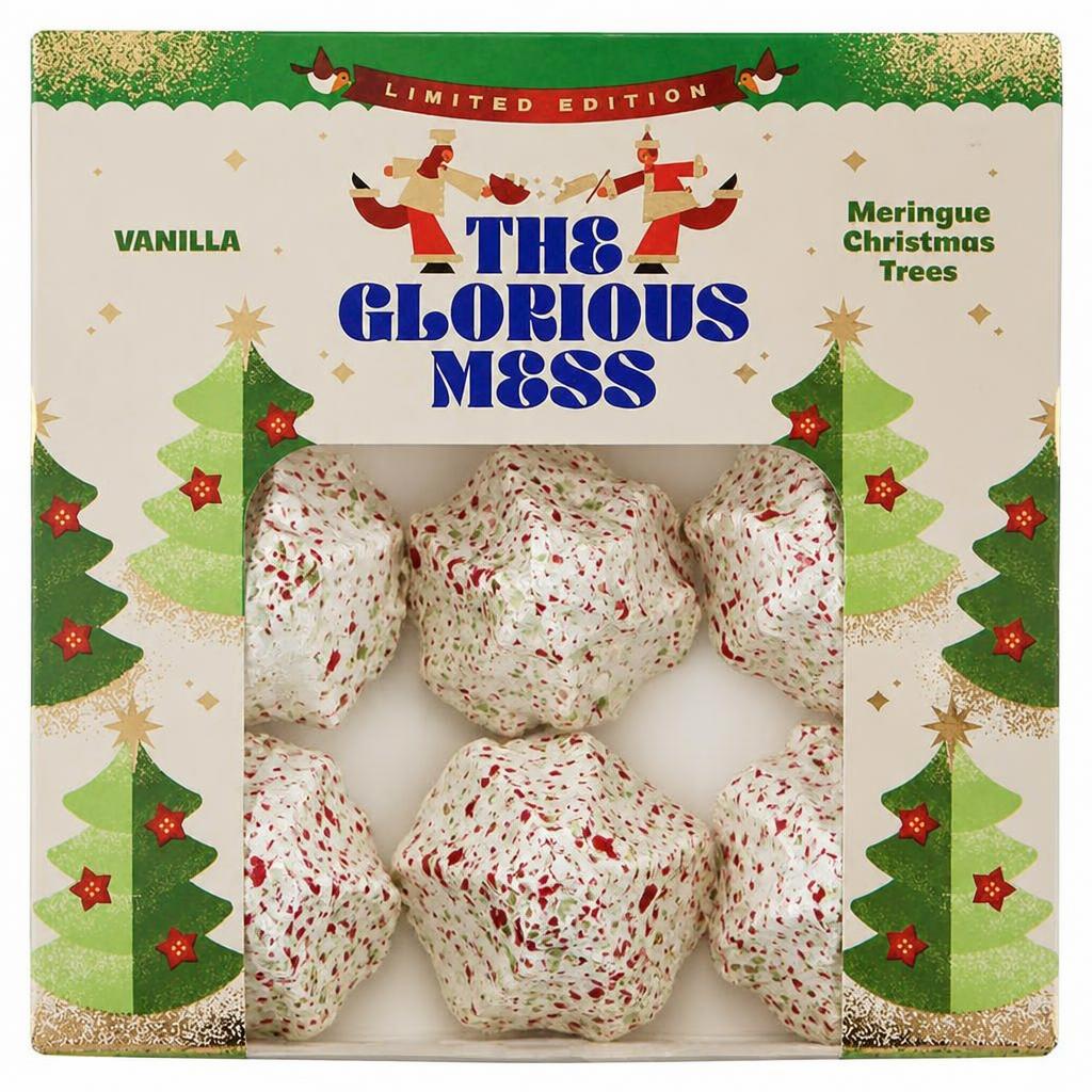 The Glorious Mess 45g Vanilla Meringue Christmas Mringues