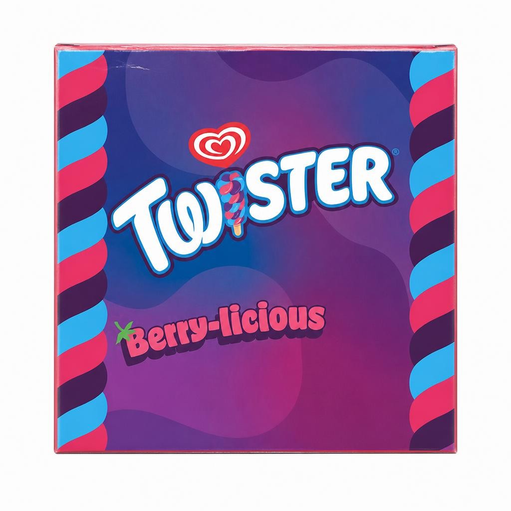 Twister 4 x 70ml Berry licious Ice Lollies