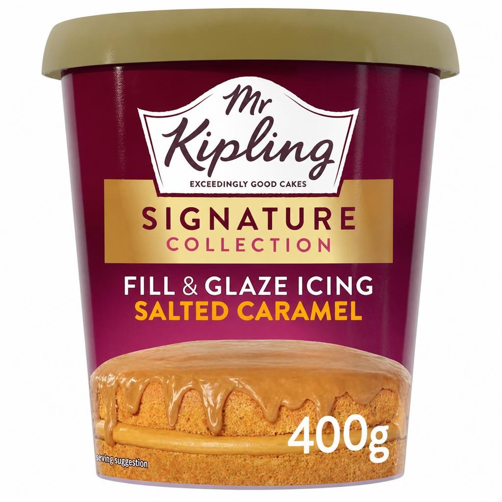 Mr Kipling Signature Baking Salted Caramel Fill & Glaze Cake Icing 400g