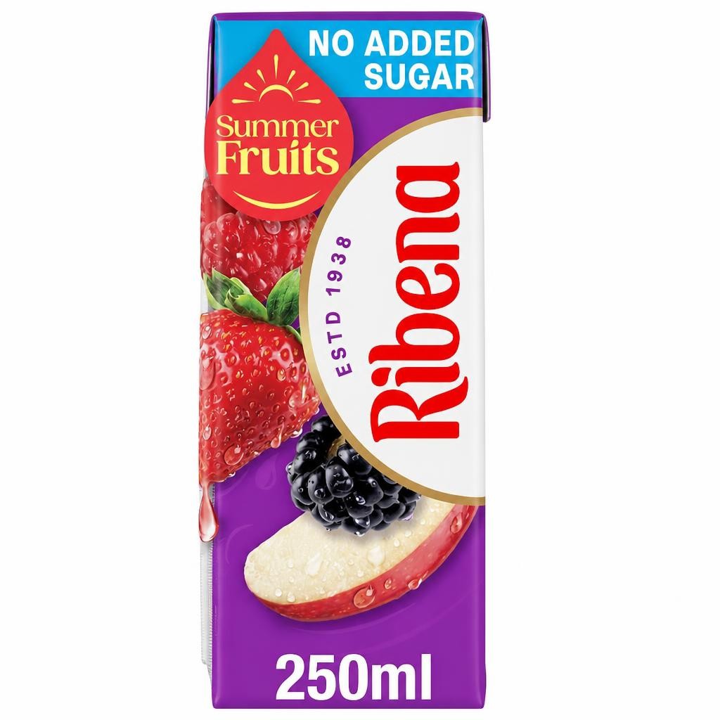 Ribena Summer Fruits No Added Sugar Juice Drink 250ml
