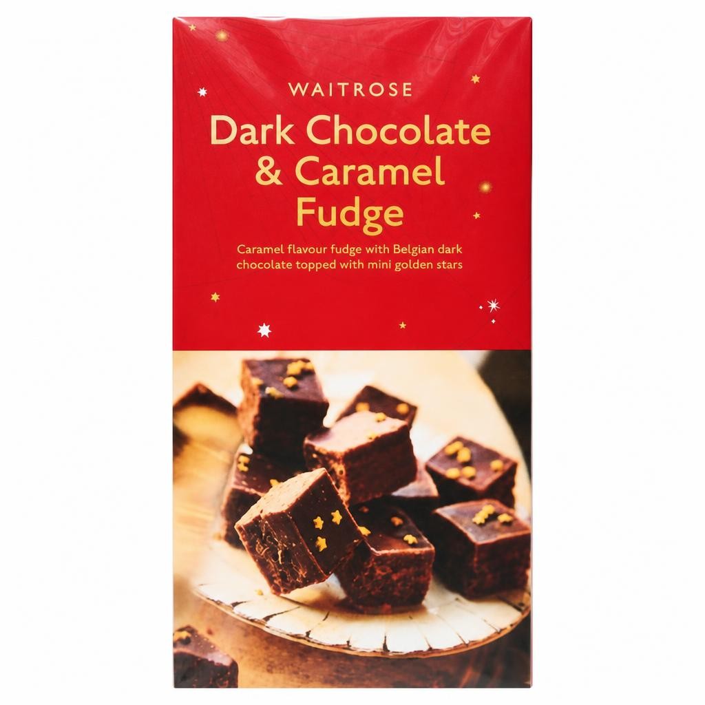 Waitrose Dark Chocolate & Caramel Fudge