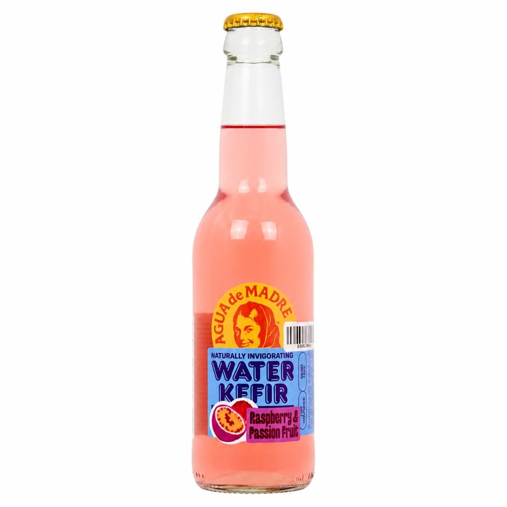 Agua De Madre 33cl Raspberry & Passion Fruit Naturally Invigorating Water Kefir