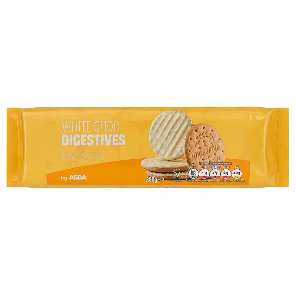 ASDA White Choc Digestives 250g