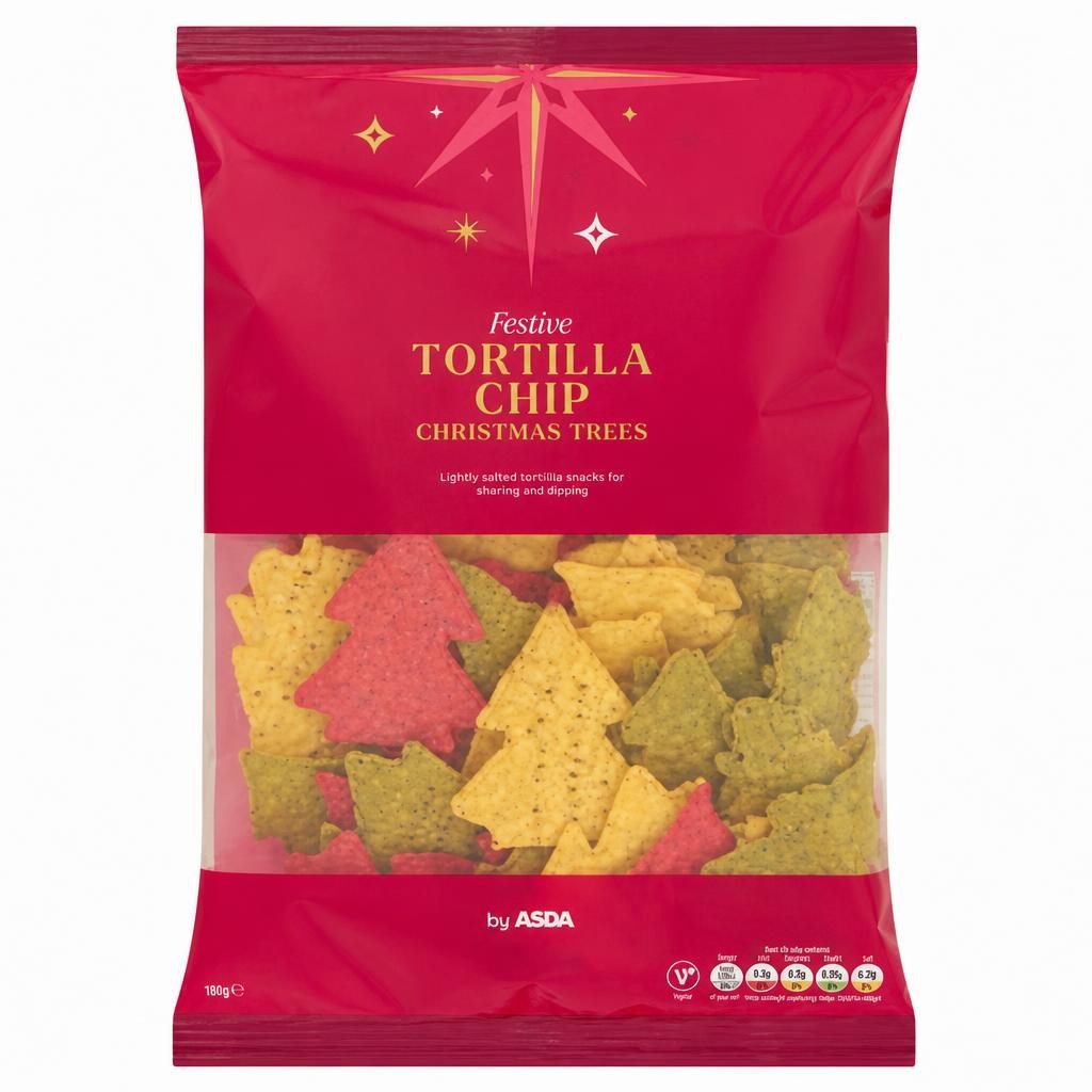 ASDA Festive Tortilla Chip Christmas Trees 150g