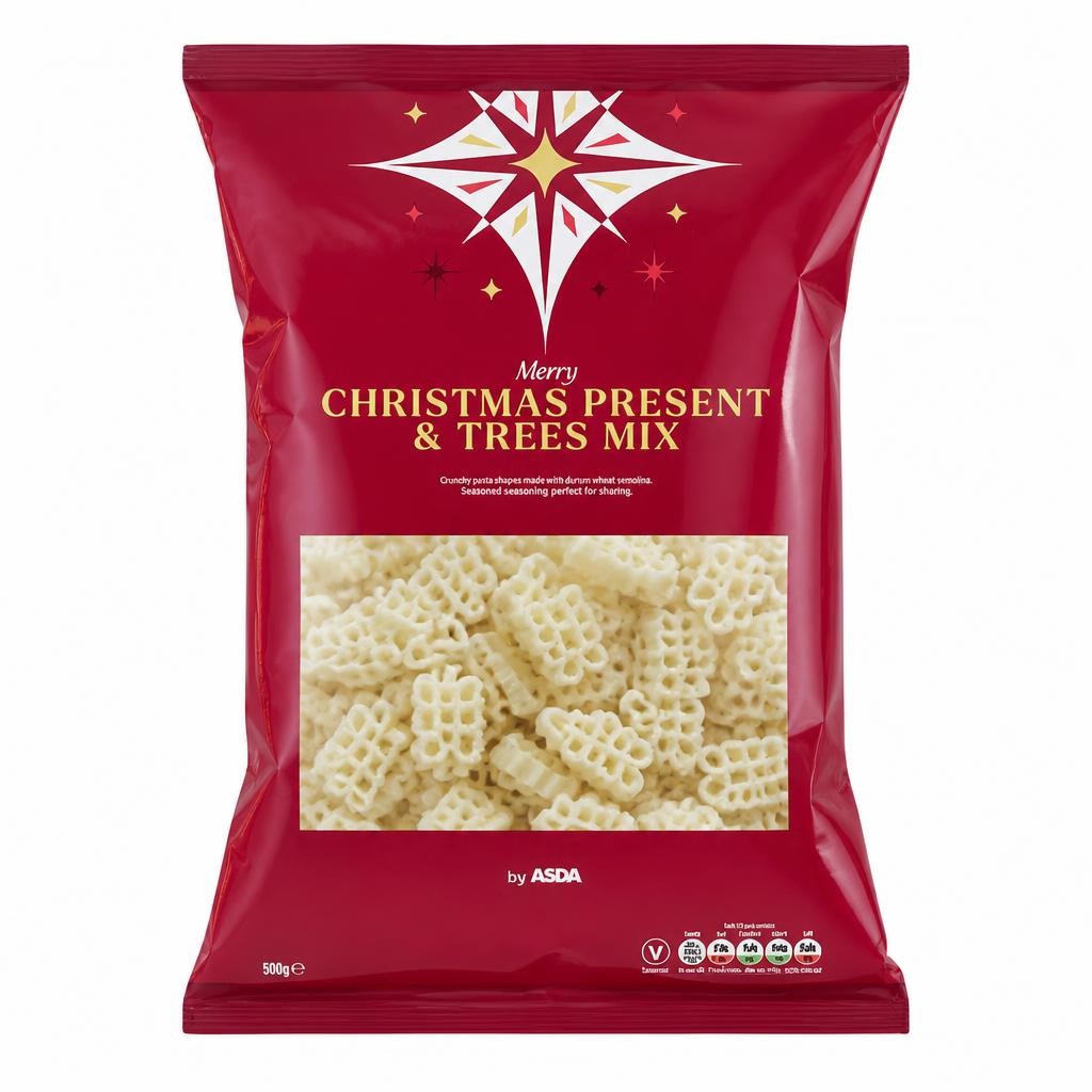 ASDA Merry Christmas Present & Trees Mix 150g