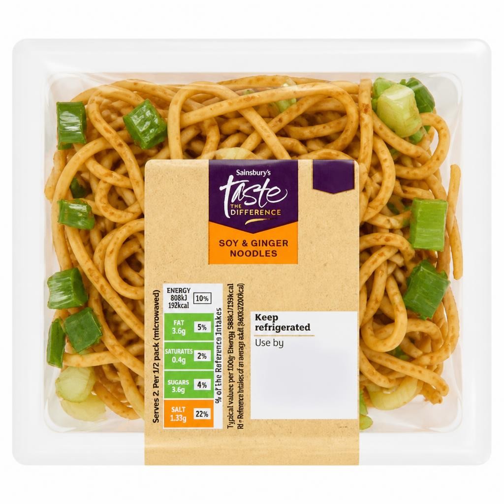 Sainsbury's 275g Soy & Ginger Noodles, Taste the Difference
