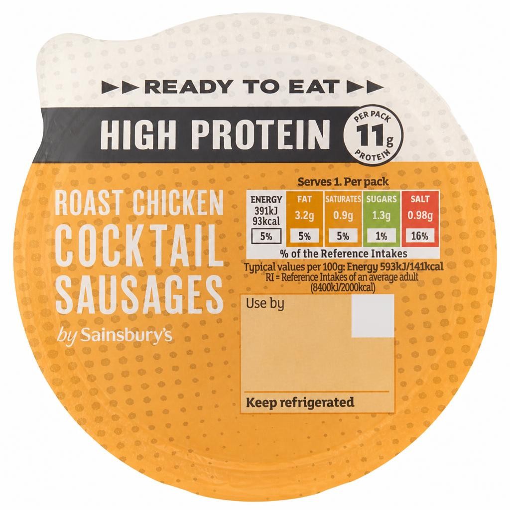 Sainsbury's 66g High Protein Roast Chicken Cocktail Sausages