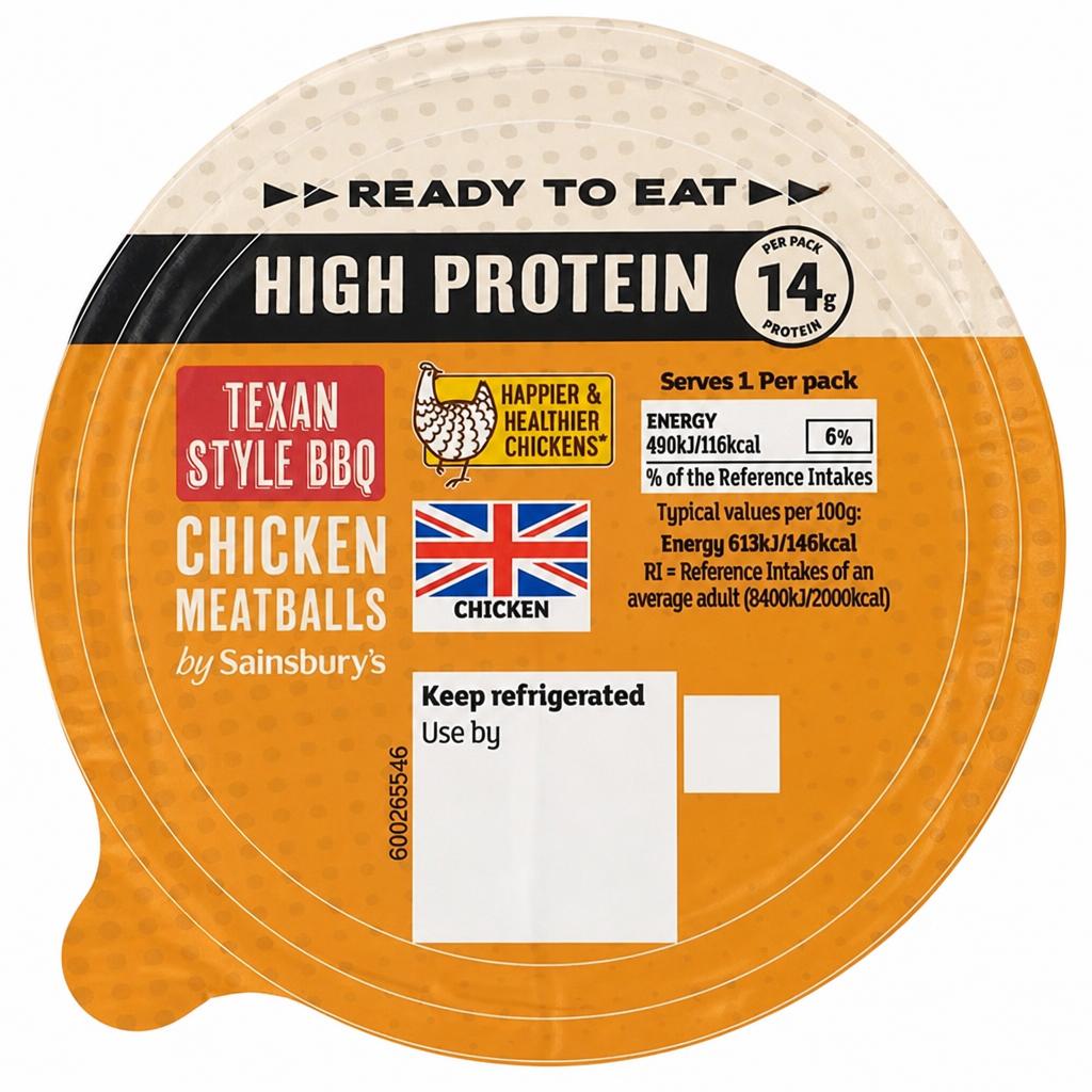 Sainsbury's 80g Ready to Eat Texan BBQ Meatballs