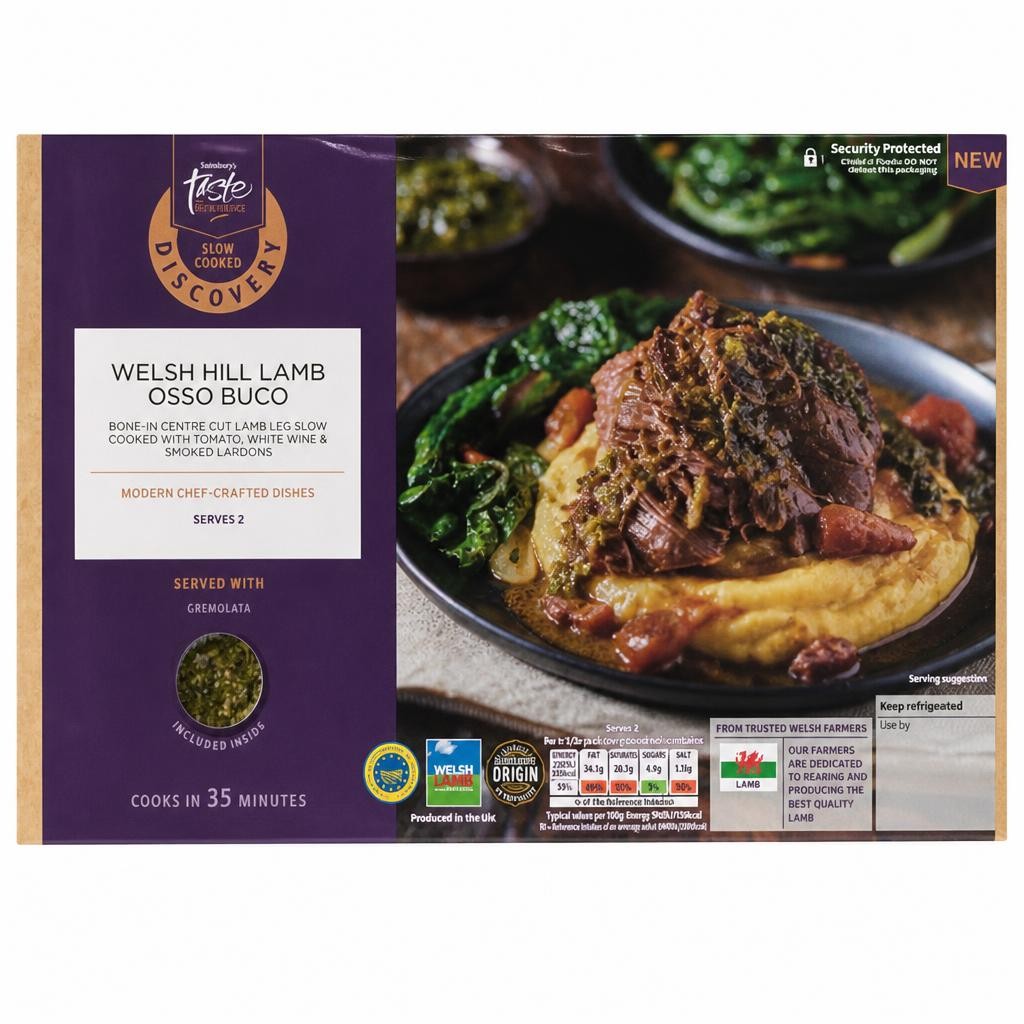 Sainsbury's Discovery 732g Slow Cooked Hill Lamb Osso Buco, Taste the Difference