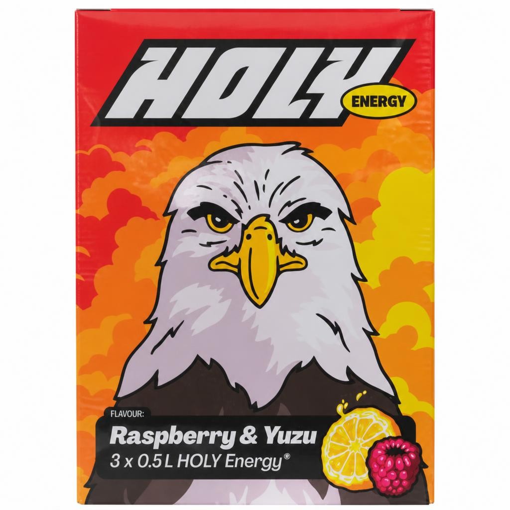 Holy Energy Energy Raspberry & Yuzu Flavour 21g (3x7g)