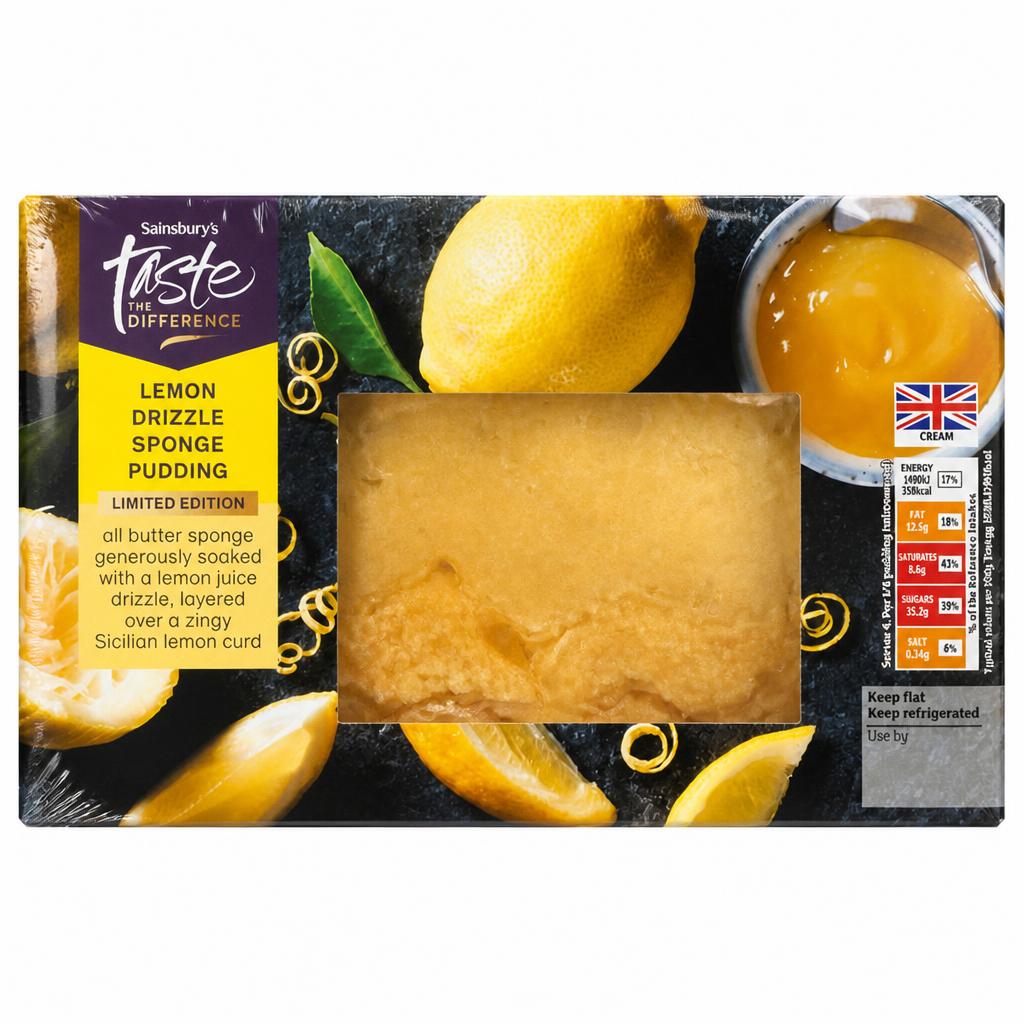 Sainsbury's 400g Lemon Drizzle Sponge Pudding, Taste the Difference