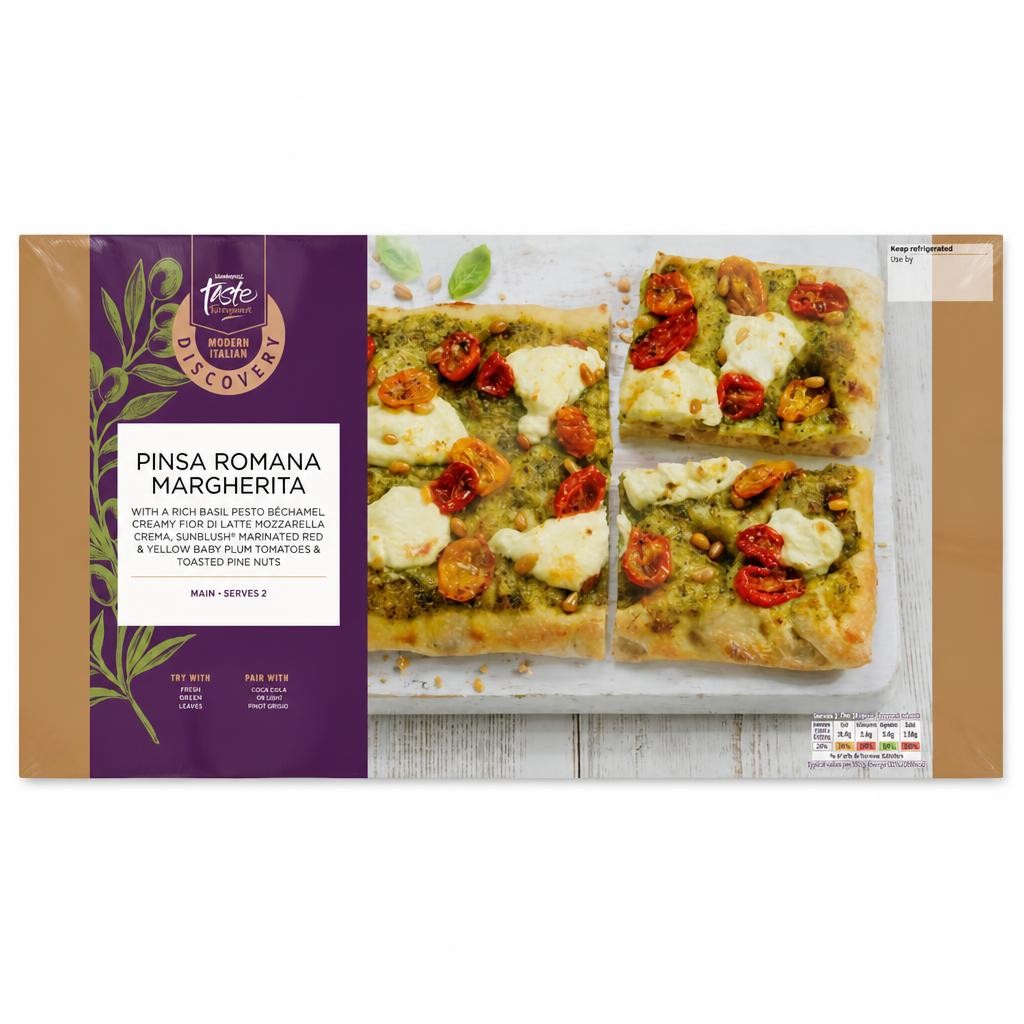 Sainsbury's Discovery 415g Pinsa Romana Margherita Pizza, Taste the Difference
