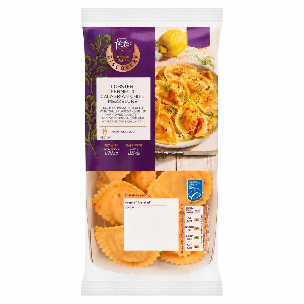 Sainsbury's Discovery 250g Lobster Mezzelune Pasta, Taste the Difference