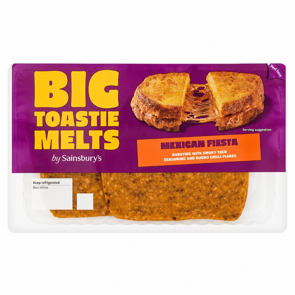 Sainsbury's 2 x Mexican Toastie Cheese Slice Melts 140g