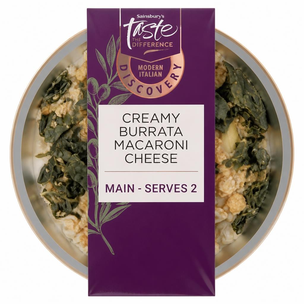 Sainsbury's Discovery 400g Creamy Burata Macaroni, Taste the Difference