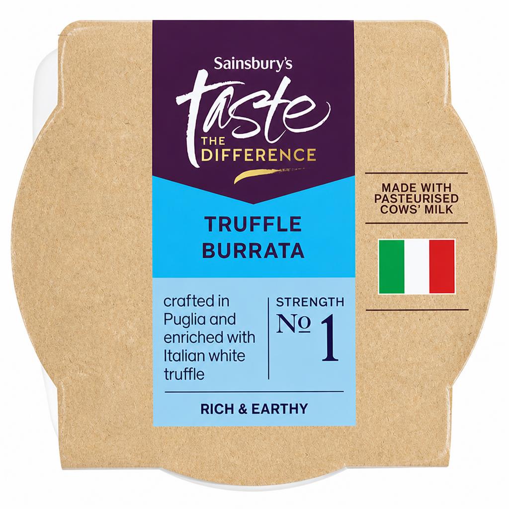 Sainsbury's 125g Truffle Burrata Cheese, Taste the Difference