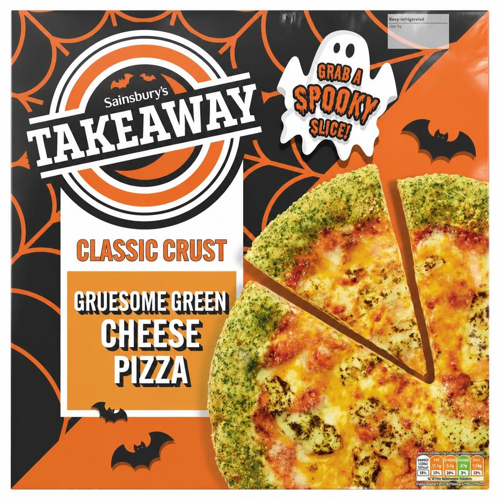 Sainsbury's 510g Gruesome Green Cheese Pizza